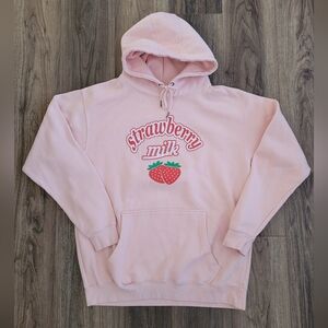 Oversized Strawberry Milk Unbranded Hoodie